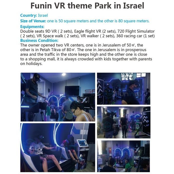 Il movimento struttura il cinema di realtà virtuale 9D giochi del simulatore da 360 gradi VR