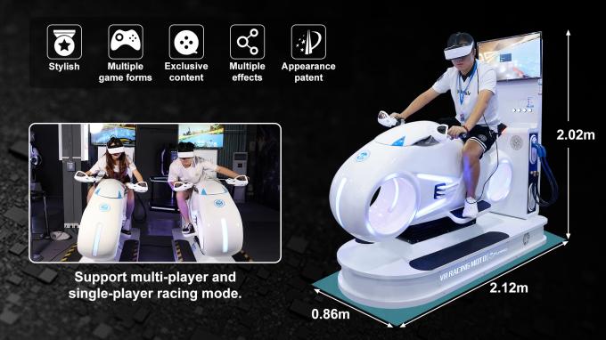 Guida di veicoli di Vr di tecnologia dei simulatori di realtà virtuale correndo le macchine del gioco del simulatore