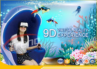 simulatore di lusso arancio del parco di divertimenti 9D VR di Seat dell'aggiornamento di 5D Movies+12PCS con una piattaforma girante da 360 gradi