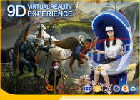 simulatore di lusso arancio del parco di divertimenti 9D VR di Seat dell'aggiornamento di 5D Movies+12PCS con una piattaforma girante da 360 gradi