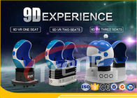 2 cinema di realtà virtuale della macchina 9D dell'uovo delle montagne russe del giocatore con un film da 360 gradi