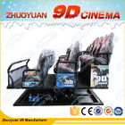 Sedili stupefacenti mobili del simulatore 6 del cinema 7D con illuminazione/simulazione della pioggia