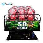 il simulatore Funin 6-12 del cinema 9D VR di 5D 7D mette lo schermo a sedere del metallo della lega di alluminio di vetro 3DM