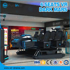 I giochi 6 di Vr mette l'aspetto a sedere nero con diversi giocatori del simulatore ISO9000 220V di realtà virtuale 9D
