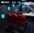 110V combatte lo schermo 6/9 sedili del metallo del cavaliere del simulatore del cinema del gioco 7D della fucilazione