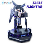 L'adulto del simulatore del gioco di volo VR 9D di Eagle guida per colore del nero del parco di divertimenti