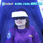 360 cinema dell'uovo dei sedili VR del simulatore due di realtà virtuale di rotazione per il parco di divertimenti