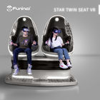 360 macchina del cinema della sedia dell'uovo di realtà virtuale 9D VR di grado con 2 sedili