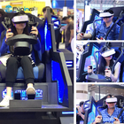 Gioco di realtà virtuale 9d VR online 360 azionamento di fucilazione del simulatore VR della macchina da corsa dei videogiochi di guida 9D dell'automobile