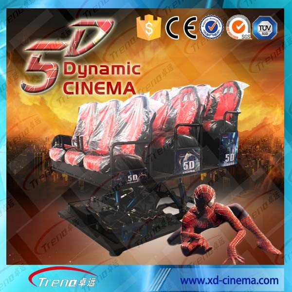 attrezzatura interattiva del cinema di realtà virtuale 5D della neve del cinema 5D con piattaforma idraulica/elettrica