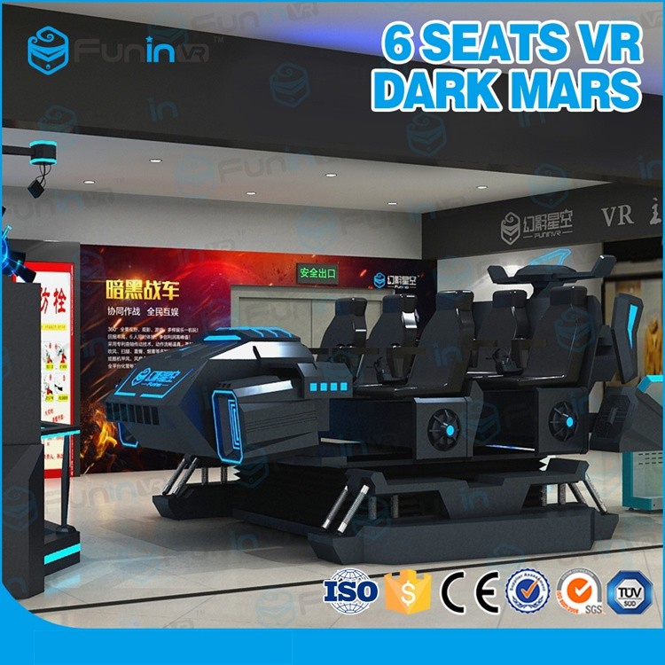 6 cinema dinamico della macchina/9D Vr del gioco di realtà virtuale di avventura dei sedili 3.8KW