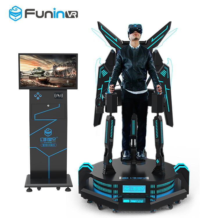 Condizione emozionante sui giri di simulazione di realtà virtuale di VR Flight Simulator