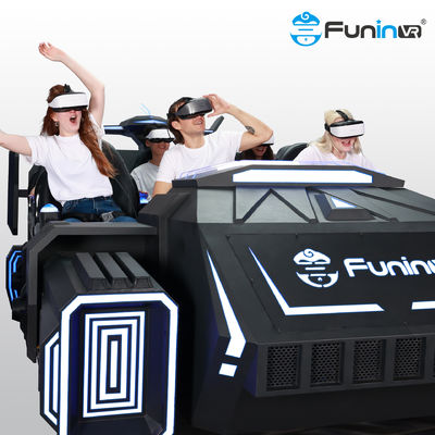 Sedili con diversi giocatori della macchina 6 del gioco del simulatore di Vr di realtà virtuale che corrono il simulatore di 9d VR