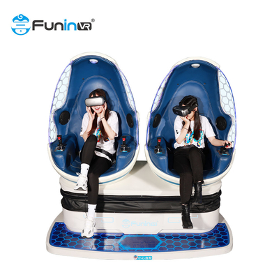 vetri delle cuffie avricolari della macchina 3d di 9d VR 2 giochi blu del vr del simulatore di realtà virtuale del cinema 9d dei sedili da vendere