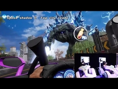 Vetroresina 220V 9D VR che corre il simulatore 400kg Vr Arcade Machine di realtà virtuale di Karting