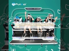 Scopri il prossimo livello di intrattenimento con il simulatore di realtà virtuale 9D Suono circondante Basso mantenimento 220V Voltaggio