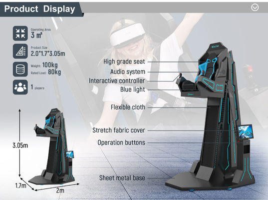 1 macchina del gioco di Flight Simulator della torre di goccia di realtà virtuale del cinema del giocatore 9d