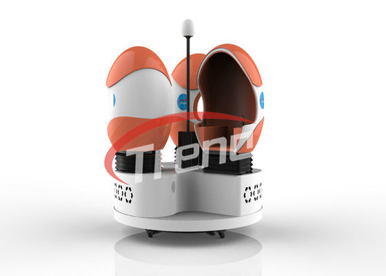 L'uovo della capsula di spazio ha modellato il simulatore tre Seat di 9D VR con i vetri del HQ VR