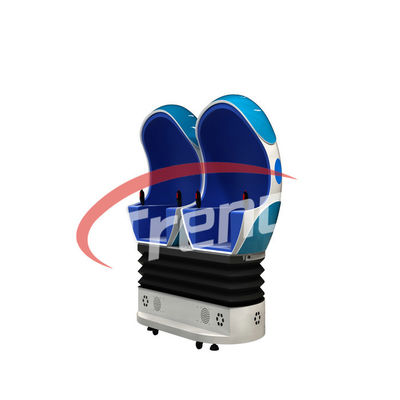 Egg sedili del cinema di realtà virtuale del parco a tema 9D di forma i doppi 1500 SGS di watt approvati