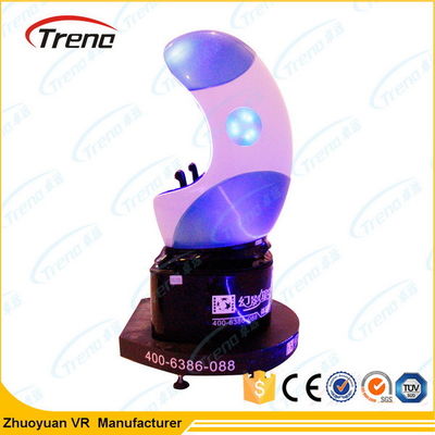 Pistola blu che gira il simulatore del mondo virtuale 9D, una macchina da presa da 360 gradi per attrazione turistica