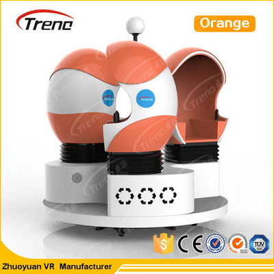 Simulatore arancio 9D di realtà virtuale del centro commerciale con 6 effetti speciali