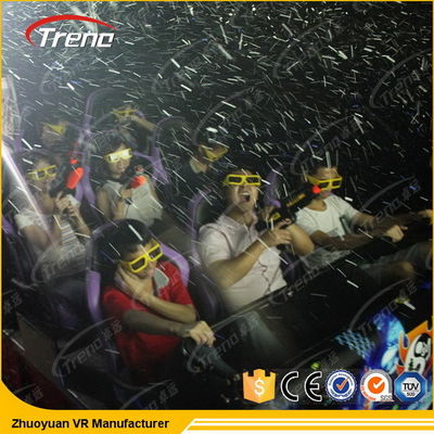 6 cinema dinamico di moto di DOF 5D con la parte posteriore che colpisce i sedili di moto di vibrazione