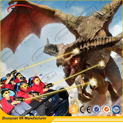 Cinema interattivo di moto 7D del centro commerciale con la piattaforma elettrica di 6 DOF