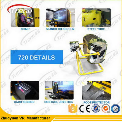 Pistola del parco a tema che spara VR Flight Simulator 720 gradi per le attrazioni turistiche