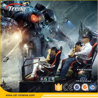 Cinema mobile nero di realtà virtuale 5D, teatro commovente 5D con i sedili idraulici dinamici