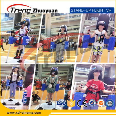 Dispositivi di gioco di realtà virtuale del video gioco del parco di divertimenti con una piattaforma girante di 360 °
