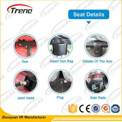 Realtà virtuale del cinema di effetti speciali 5d che guida simulatore per il parco a tema