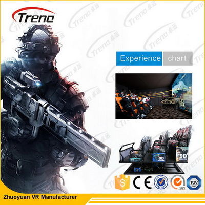 3 Dof elettrici/cinema idraulico del simulatore dell'attrezzatura 7D del cinema 5D con la sedia di moto