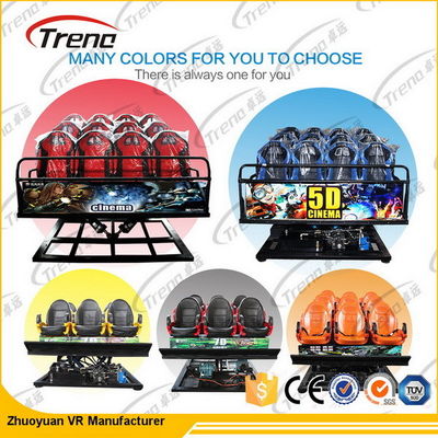 3 Dof elettrici/cinema idraulico del simulatore dell'attrezzatura 7D del cinema 5D con la sedia di moto