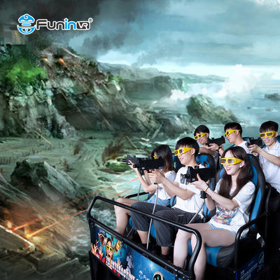 Metal 7D Simulatore di corsa interattivo per schermo piatto curvo HD Proiezione Cinema