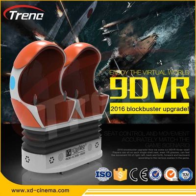 sedia piena elettrica del cinema di triplo del simulatore di realtà virtuale di giro 9D di divertimento di moto di 22PCS VR +70 PCS
