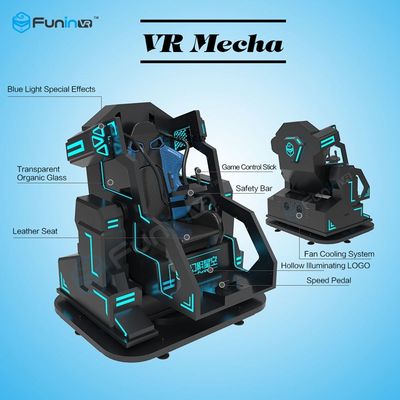 Una macchina di videogioco arcade di stile di mecha del giocatore con il cinema di cuoio di realtà virtuale Seat/9D di moto