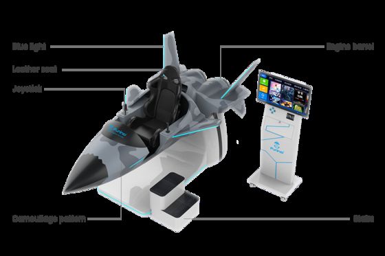 Cinema di realtà virtuale 9D con occhiali VR Deepoon E3 3123x1708x1739mm