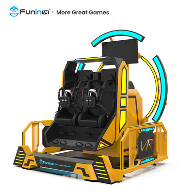 Upgrade Your Entertainment Business with 360° Double Flight 9D VR Simulator 40 Inches Display Screen Size Dynamic Platform