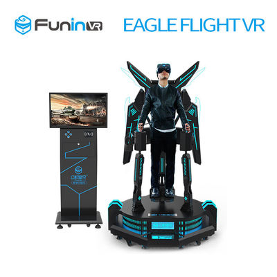 attrezzatura del parco di divertimenti di potenza nominale 2.0kw che sta realtà virtuale 9d Vr della macchina del gioco di volo di Eagle