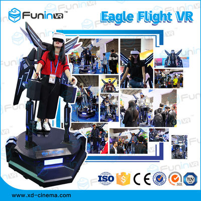 Funin VR che sta la macchina su di fucilazione 9D del gioco pilota VR Flight Simulator per i centri commerciali