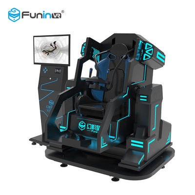 Il nero di mecha dei singoli giocatori VR del simulatore del parco a tema 9D VR con il LED si accende