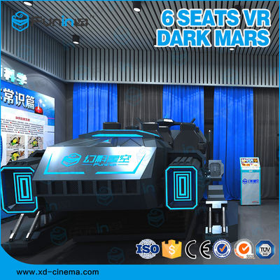 I giochi 6 di Vr mette l'aspetto a sedere nero con diversi giocatori del simulatore ISO9000 220V di realtà virtuale 9D