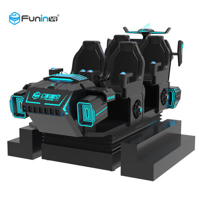 Giochi del nero/blu 9D realtà virtuale del simulatore del cinema di moto dell'automobile per i bambini in supermercato