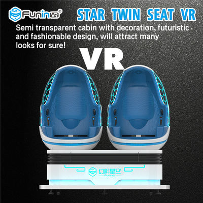 Macchina quadrata di realtà virtuale dell'uovo/360 gradi del cinema di Mertre 9D della luce 3 blu