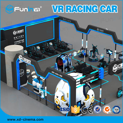 Simulatore del gioco dello spazio della macchina VR del gioco dell'automobile di VR per 1 giocatore 2500*1900*1700mm