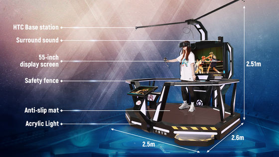 1 centro commerciale di occasione del carico nominale 200kg della macchina del gioco del battito di realtà virtuale della stazione 9D di nteractivity del debitore