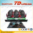 6 cinema elettrico dei sedili 7D con il sistema 220V 5.50KW di effetto speciale