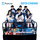 6 giocatori trasportano il cinema su autocarro di moto 7D per i film della vettura da corsa in centro commerciale