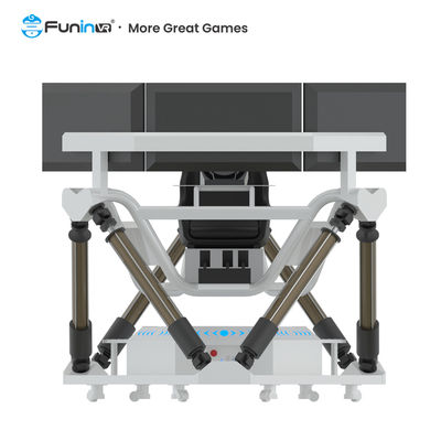 Funin VR Parco divertimenti indoor VR 9D Simulatore di auto da corsa F1 Giochi arcade di guida di auto da corsa con tre schermi Simulatore di corse