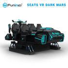 Il buio con diversi giocatori del vr di realtà virtuale guasta i sedili della macchina 6 del gioco che corrono il simulatore di 9d VR